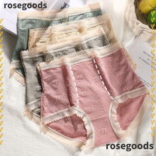 Rosegoods1 ชุดชั้นในสตรี แฟชั่น เซ็กซี่ พลัสไซซ์ กางเกงในเอวสูง ใส่สบาย