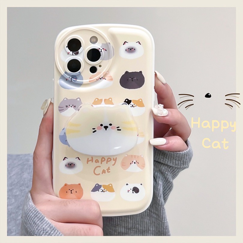 พร้อมขาตั้ง ลูกสุนัขน่ารัก เคสซิลิโคนโทรศัพท์กันกระแทกแบบรวมทุกอย่าง For iPhone 11 14 12 13 Pro Max 6 7 8 Plus XS Max XR