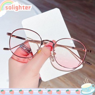 SOLIGHTER แว่นตาแฟชั่น ป้องกันแสงสีฟ้า กรอบเบาพิเศษ ทนทาน