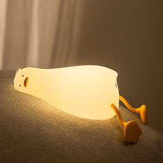 Spot# time gift duck duck lamp lying flat duck Flip duck silicone night lamp besieging lamp feeding lamp childrens gift 8jj