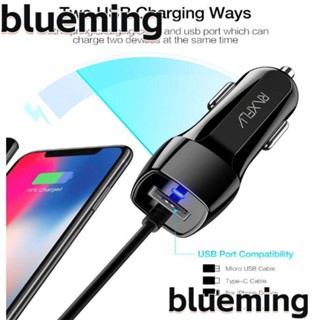 Blueming2 ซ็อกเก็ตที่ชาร์จในรถยนต์ Micro USB ทนทาน พร้อมที่ชาร์จโทรศัพท์ แบบสปริง