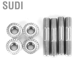 Sudi 4pcs Car Exhaust System Stud Nuts M8x1.25 42mm/1.65in T25 T28