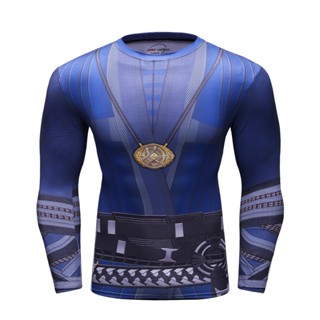 เสื้อยืดแขนยาว คุณภาพสูง เหมาะกับใส่เล่นฟิตเนส มวย สําหรับผู้ชาย