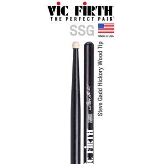 Vic Firth® SSG ไม้กลอง Steve Gadd หัวไม้ ( Steve Gadd Hickory Wood Tip Drumsticks ) ** Made in USA **