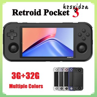 Retroid Pocket 3 เกมคอนโซลวิดีโอเกมมือถือ 3G + 32G หน้าจอสัมผัส IPS 4.7 นิ้ว Android 11 OS A