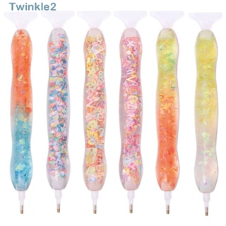 Twinkle ปากกาปักครอสสติตช์คริสตัล เรซิ่น 5D แบบเปลี่ยน สําหรับตกแต่งเล็บ DIY