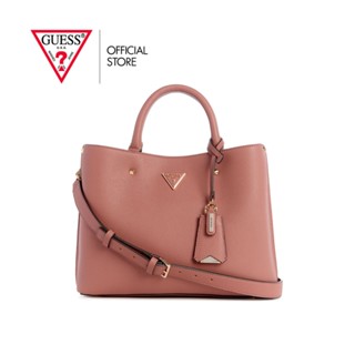 GUESS กระเป๋าสะพายผู้หญิง รุ่น BG877806 MERIDIAN GIRLFRIEND SATCHEL สีชมพู