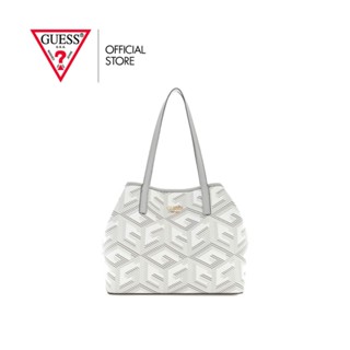 GUESS กระเป๋าถือ รุ่น SA699523 VIKKY TOTE สีเบจ