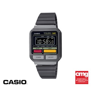 CASIO นาฬิกาข้อมือ CASIO รุ่น A120WEGG-1BDF วัสดุเรซิ่น สีดำ