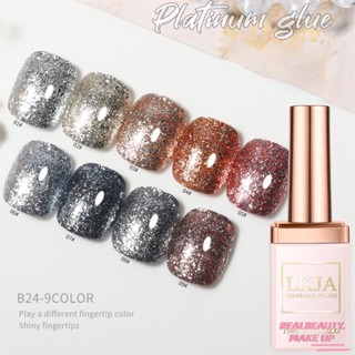 Platinum Flash เล็บเจลชุด Smooth Application Moisturizing Translucent Nail Art ความหนาแน่นสูงสียอดนิยม 15gml [realbeauty]