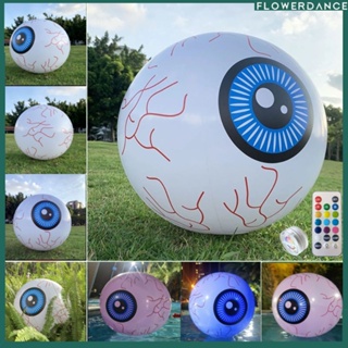 ฮาโลวีน Inflatables Eyeball ไฟ LED 13 สีรีโมทคอนโทรลฮาโลวีนไฟตกแต่งน่ากลัว Inflatable Ghost Eye Ball Props ตกแต่งดอกไม้