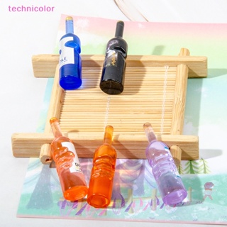 [technicolor] โมเดลขวดไวน์จําลอง ขนาดเล็ก DIY สําหรับตกแต่งบ้านตุ๊กตา 5 ชิ้น