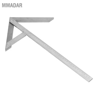 MMADAR ไม้โปรแทรกเตอร์มุมกลาง Centering Square Gauge เหล็กคาร์บอนเครื่องวัดมุม 45 90 มุม Finder 300x180 มม.