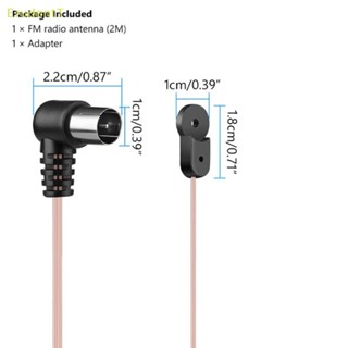 [ErudentT] เสาอากาศ FM 75 โอห์ม F Type ปลั๊กตัวผู้ สําหรับรับสัญญาณวิทยุสเตอริโอ ในบ้าน [ใหม่]