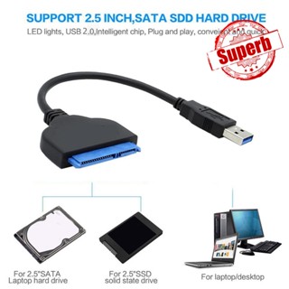 สายเคเบิลอะแดปเตอร์ USB 3.0 เป็น SATA พร้อม UASP รองรับฮาร์ดดิสก์คัดลอกข้อมูล รองรับฮาร์ดดิสก์ 2.5 K3I8