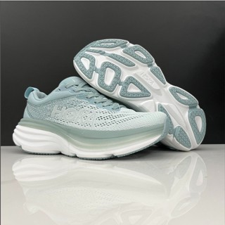 ใหม่ HOKA ONE Bondi8 รองเท้าวิ่ง ดูดซับแรงกระแทก สีฟ้า สีเทา สําหรับผู้ชาย และผู้หญิง 2023