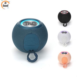 【IS】ลําโพงไร้สาย Tg337 แบบพกพา เสียงทรงพลัง 57 มม. พร้อมไฟสี Micro SD USB AUX
