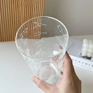 พร้อมส่ง แก้ว เก็บความร้อน แก้วหนาคุณภาพสูง พร้อมฝาปิด และหลอดดูด มินิมอล สีใส 1000ml