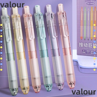 Valour ปากกาหมึกเจล สีดํา 0.5 มม. 6 ชิ้น ต่อชุด