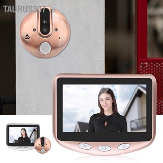 Taurus307 4.3in 720P Video Doorbell Peephole กล้อง 120 องศามุมกว้างอินฟราเรด Night Vision สำหรับ Home Security