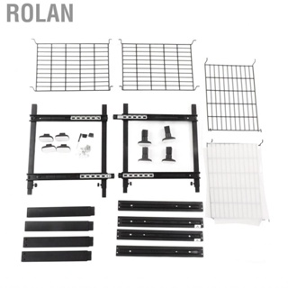 Rolan 2 Tier Sliding Pull Out Drawer Organizer  Space Saving Cabinet Carbon Steel for Pans