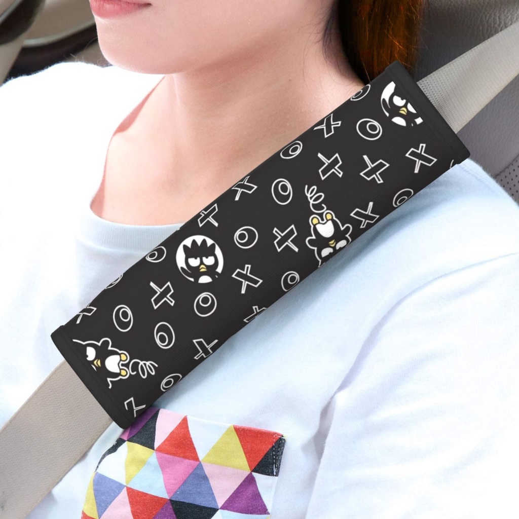 Sanrio Bad Badtz Maru ปลอกหุ้มสายเข็มขัดนิรภัยรถยนต์ (2 ชิ้น)