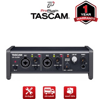 Tascam US-2x2HR  ออดิโออินเตอร์เฟส อุปกรณ์บันทึกเสียง โฮมสตูดิโอ 2-In/2-Out USB-C Audio interface รองรับ Mac Windows (Pr