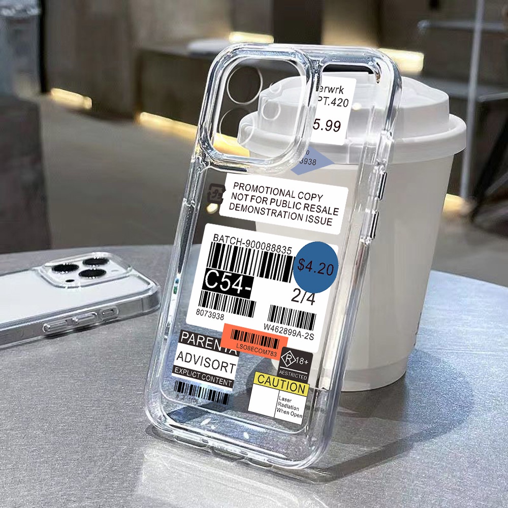 เคสไอโฟน Compatible for iPhone 11 13 14 12 15 Pro Max XR 7 8 SE Plus X XS Max 2020 TPU รหัสด้านข้าง
