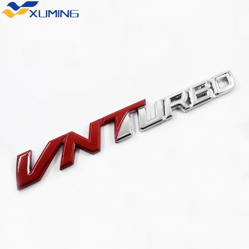 1 x ABS VNTURBO VN TURBO ตัวอักษรรถอัตโนมัติตกแต่งป้ายสัญลักษณ์สติกเกอร์รูปลอกเปลี่ยน