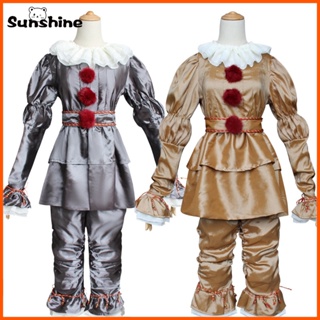 ชุดคอสเพลย์ตัวตลก Stephen Kings It Pennywise Cosplay Costume สําหรับเด็ก และผู้ใหญ่