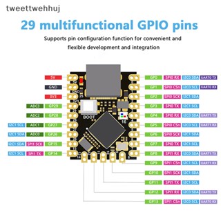 บอร์ดไมโครคอนโทรลเลอร์ Tw RP2040 Zero Raspberry Pi SuperMini Pico รองรับ Mciro Python huj