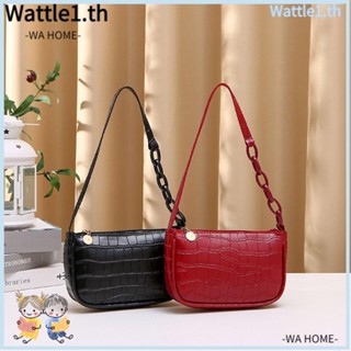Wttle กระเป๋าถือ มีซิป ขนาดเล็ก แฟชั่นสําหรับผู้หญิง