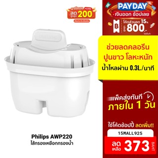 [373บ.โค้ด15MALL925] Philips Micro X- Clean Plus AWP220 ตลับกรองน้ำ ไส้กรองเหยือกกรองน้ำ