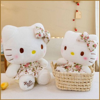 SANRIO Good ใหม่ ของเล่นตุ๊กตา Hello Kitty ดอกกุหลาบ ขนาด 60 ซม. ของขวัญ สําหรับเด็กผู้หญิง ตกแต่งบ้าน