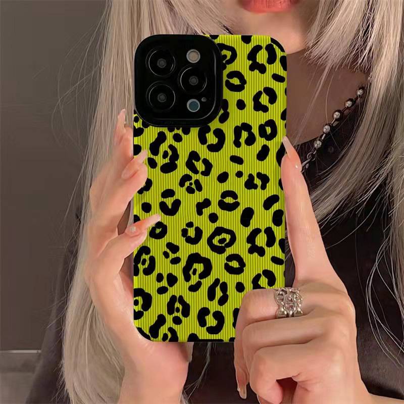 เคสโทรศัพท์ ซิลิโคนนิ่ม ลายเสือดาว สีเหลือง แฟชั่น สําหรับ Samsung Galaxy A03 A14 A34 A54 A21S A12 A50S A30S A20 A30 A32 A22S A52S A72 A10S A33 A53 A73 A13 A04S A23 A51 A71 A31 4G 5G