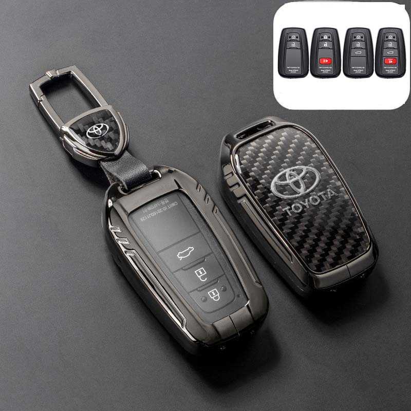 เคสกุญแจรีโมทรถยนต์ โลหะผสมโครเมี่ยม สําหรับ Toyota All-New Camry Corolla Cross Altis RAV 4 2019-2023 Corolla 2022 Corolla Cross2023