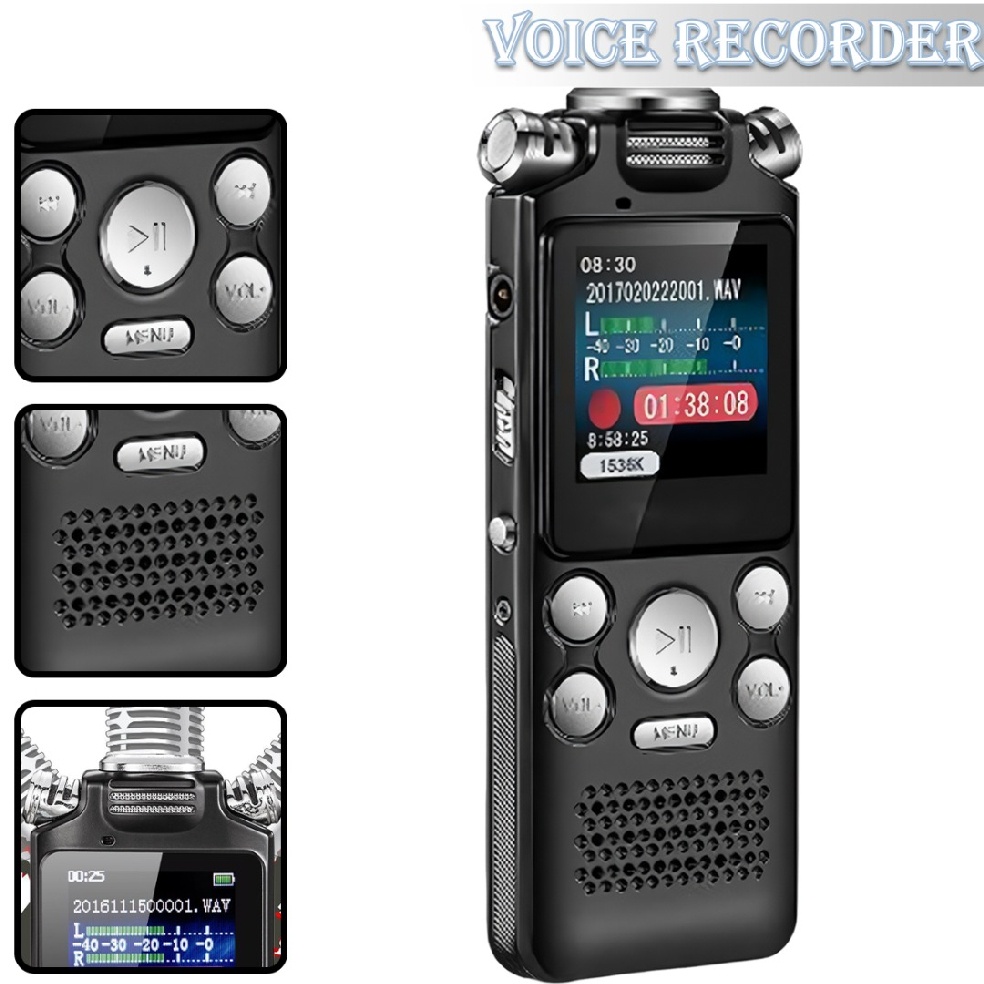 Digital Voice Recorder Audio Recording Device for Lectures Meetings ...