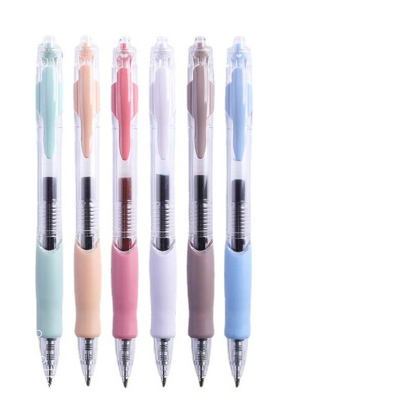 ชุดปากกาหมึกเจล 0.5 มม. แห้งเร็ว หลากสี สไตล์วินเทจ 6 สี สําหรับนักเรียน - รูปที่ 6