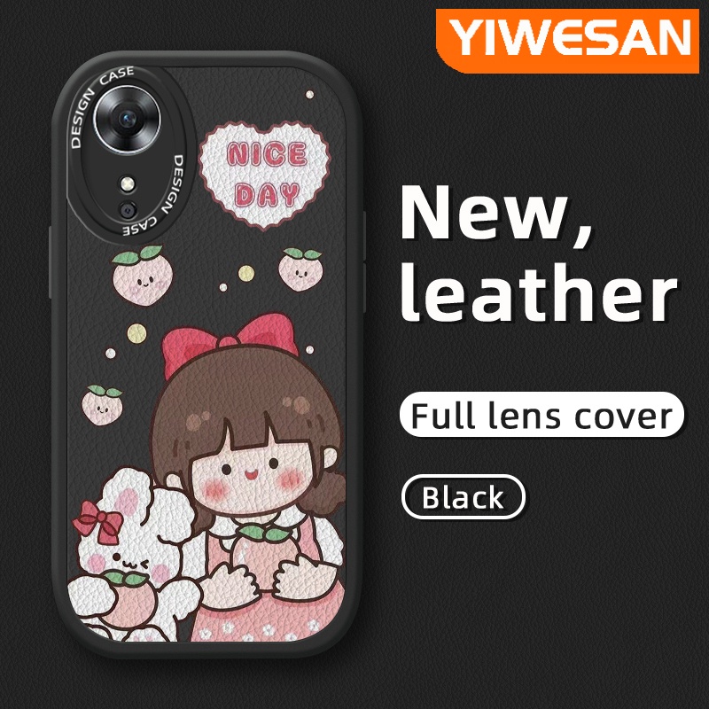 สําหรับ OPPO A17 A17K เคส การ์ตูน น่ารัก เด็กผู้หญิง รูปแบบใหม่ หนังนิ่ม ซิลิโคน เคสโทรศัพท์ แฟชั่น ฝาหลัง เคสกันกระแทก