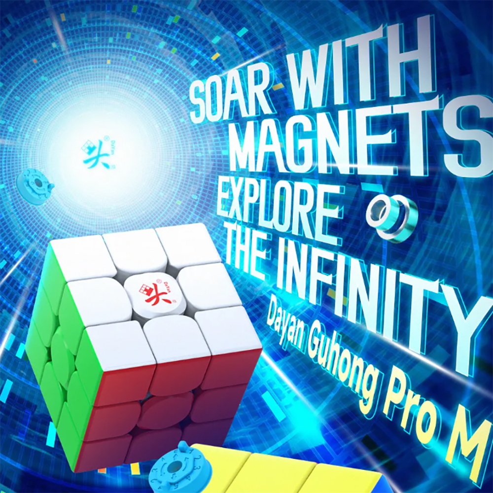 Dayan GuHong Pro M Maglev 3x3 Cube GuHong Pro M ลูกบาศก์แม่เหล็ก สปริงปริศนา ของเล่นสําหรับเด็ก ของขวัญเด็ก ของเล่น