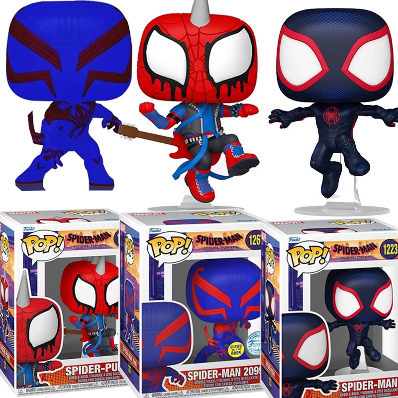 โมเดลฟิกเกอร์ Marvel Spider Man Across The Spider-Verse Funko Pop Spiderman Spider Punk 1267 1223 1231