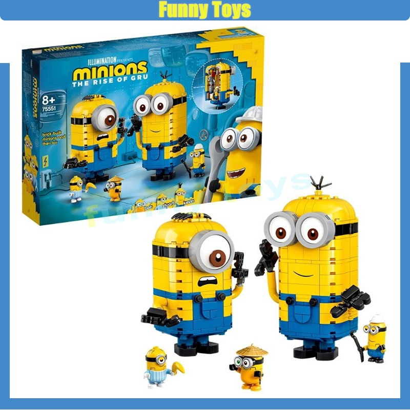 Despicable Me Minion บล็อคตัวต่อ รูปมินเนี่ยน 75551 ของเล่นสําหรับเด็กผู้ชาย และเด็กผู้หญิง