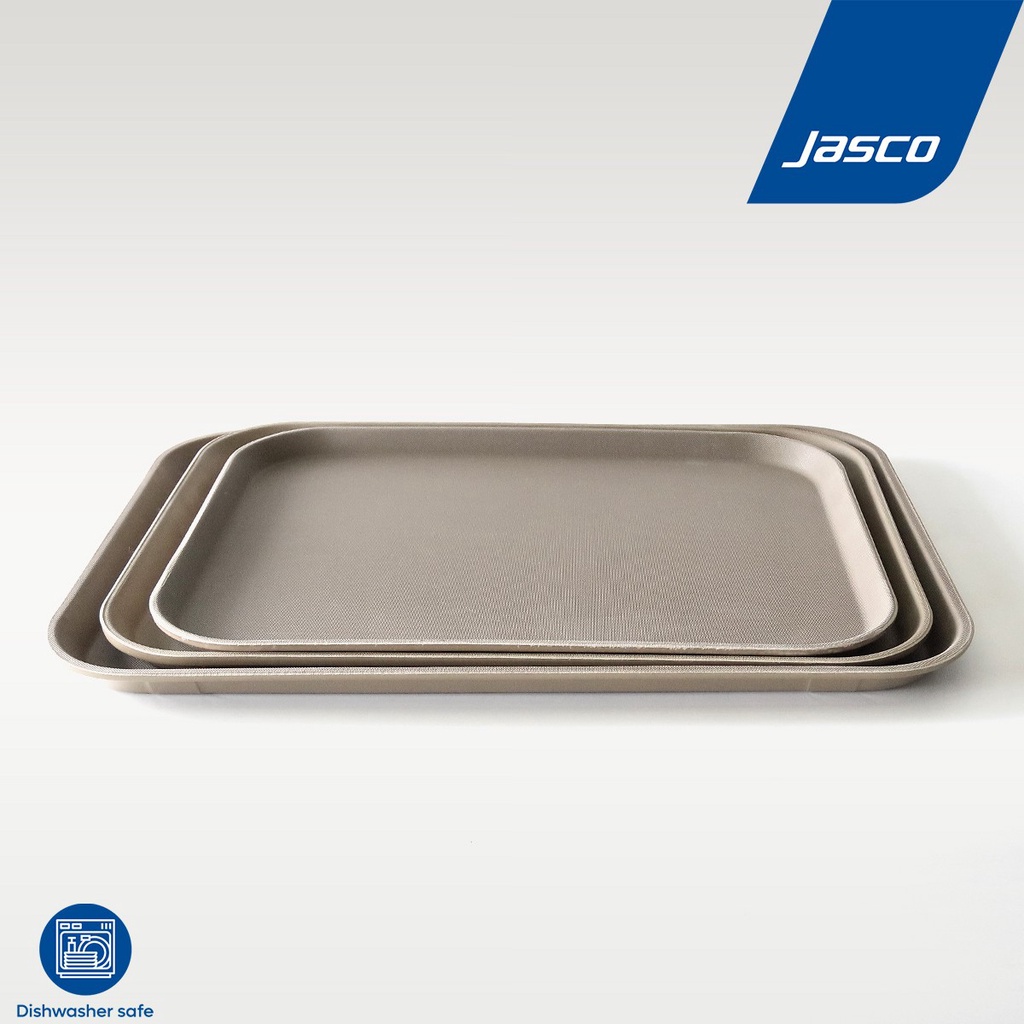Jasco ถาดเสิร์ฟกันลื่น, สี่เหลี่ยม ไฟเบอร์กลาส Rectangular Non-Skid Serving Trays