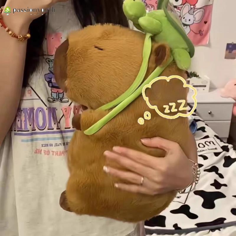 พร้อมส่ง ส่งฟรี โปรโมชั่น ตุ๊กตานุ่ม รูปการ์ตูน Tiktok Capybara Kapibara น่ารัก ของขวัญวันเกิด สําหรับเพื่อน แฟนสาว