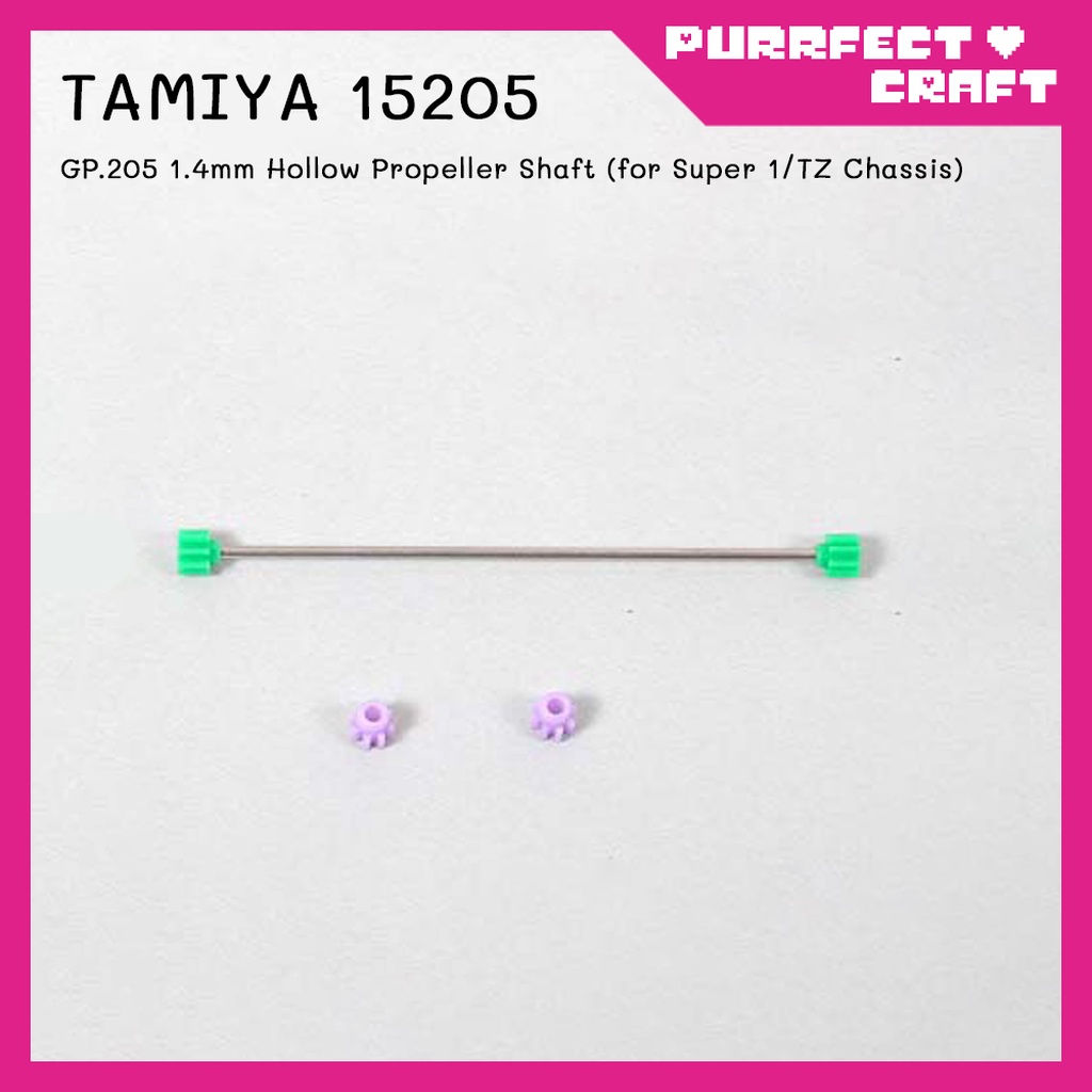 TAMIYA 15205 VS,AR,VZ,Super-I/II/TZ 1.4mm Hollow Propeller Shaft
