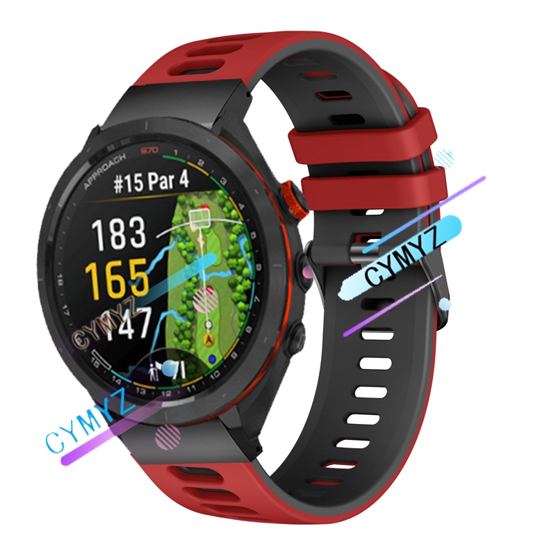 for Garmin Approach S70 สาย สายนาฬิกาสายซิลิโคน สายสำรอง Garmin Approach S70 S70 S62 S60 สายรัด สายร