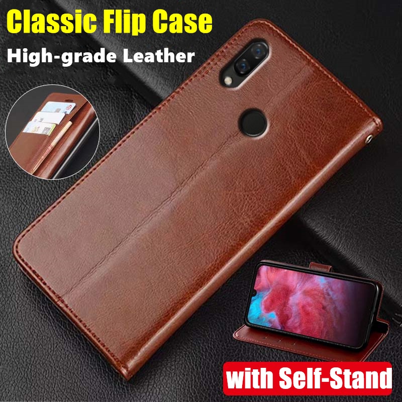 เคสหนังวัวแท้ ฝาพับ พร้อมช่องใส่บัตร ขาตั้ง สําหรับ ASUS Zenfone Max Pro (M1) ZB601KL ZB602KL X00TD X00TDB X00TDA X00TDE