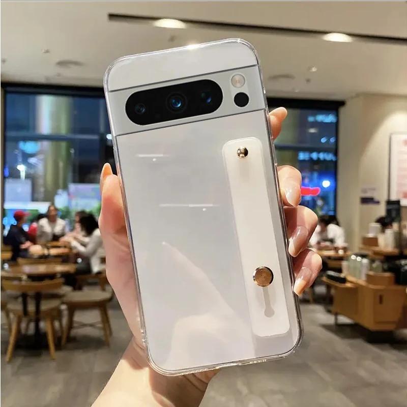 เคสซิลิโคน กันกระแทก พร้อมสายคล้องมือ สําหรับ Google Pixel 8 Pro Google Pixel8 Pro 7A 7 6 5A 4A 3A 3 2 XL