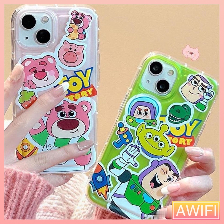 AWIFI เคสโทรศัพท์ สำหรับรุ่น 12 13 14 Pro Max 8plus 7plus 8 XR X XS Max SE นิ่ม กันกระแทกการ์ตูนน่ารัก เคสโทรศัพท์ #5027