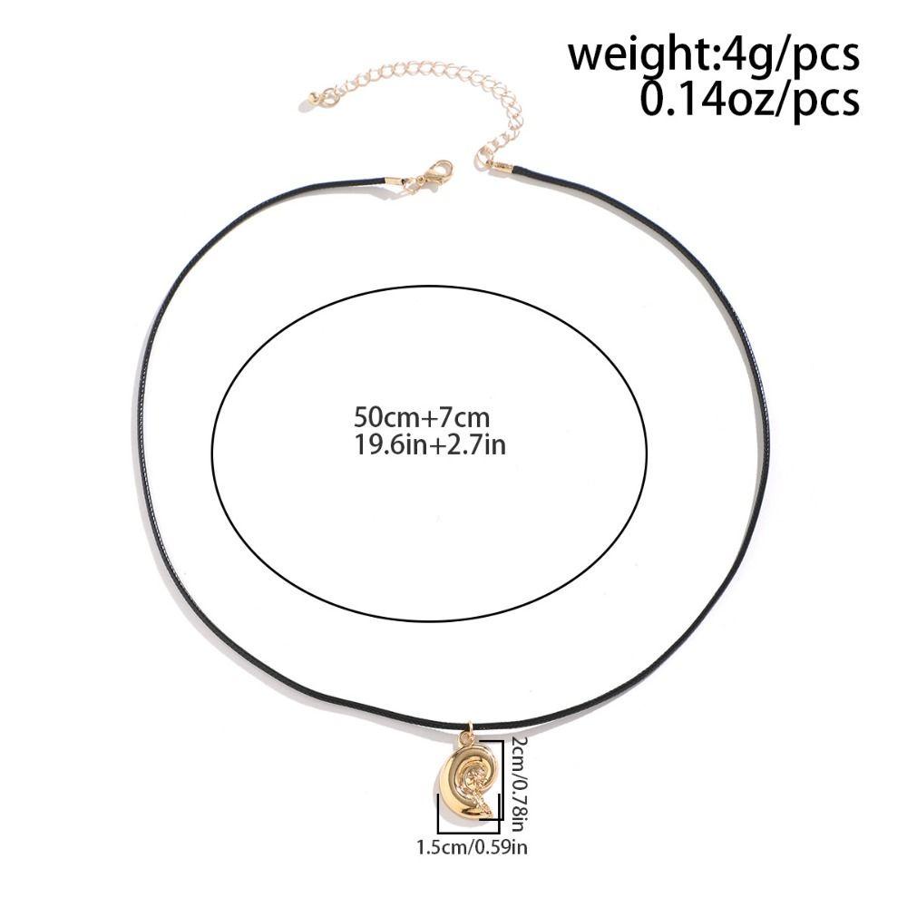 Nextth สร้อยคอ เปลือกหอย โลหะผสม เงิน ปลาดาว เครื่องประดับ อุปกรณ์เครื่องแต่งกาย สร้อยคอ จี้หอยสังข์ สีทอง - รูปที่ 2